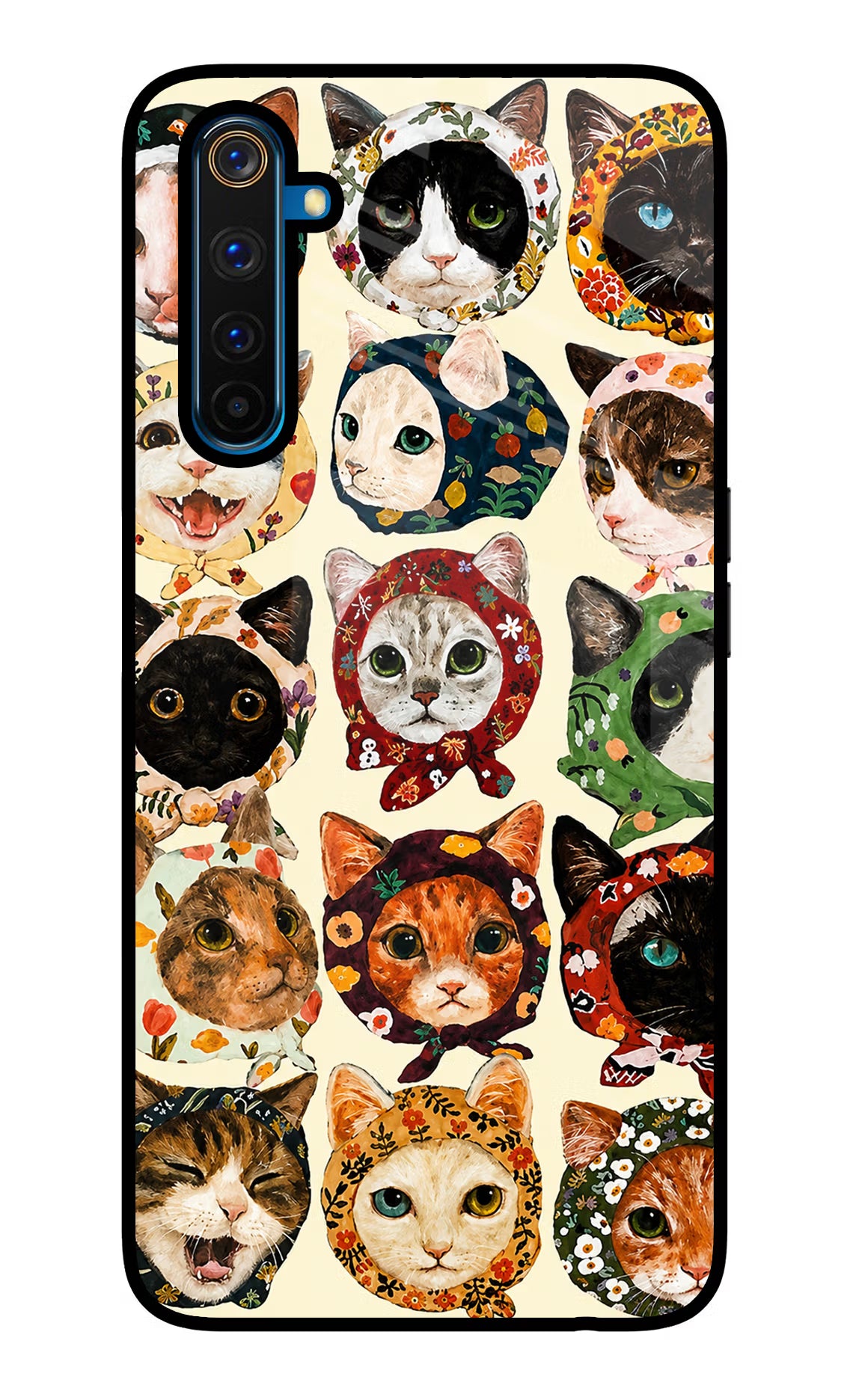 Cool Cat Realme 6 Pro Glass Case