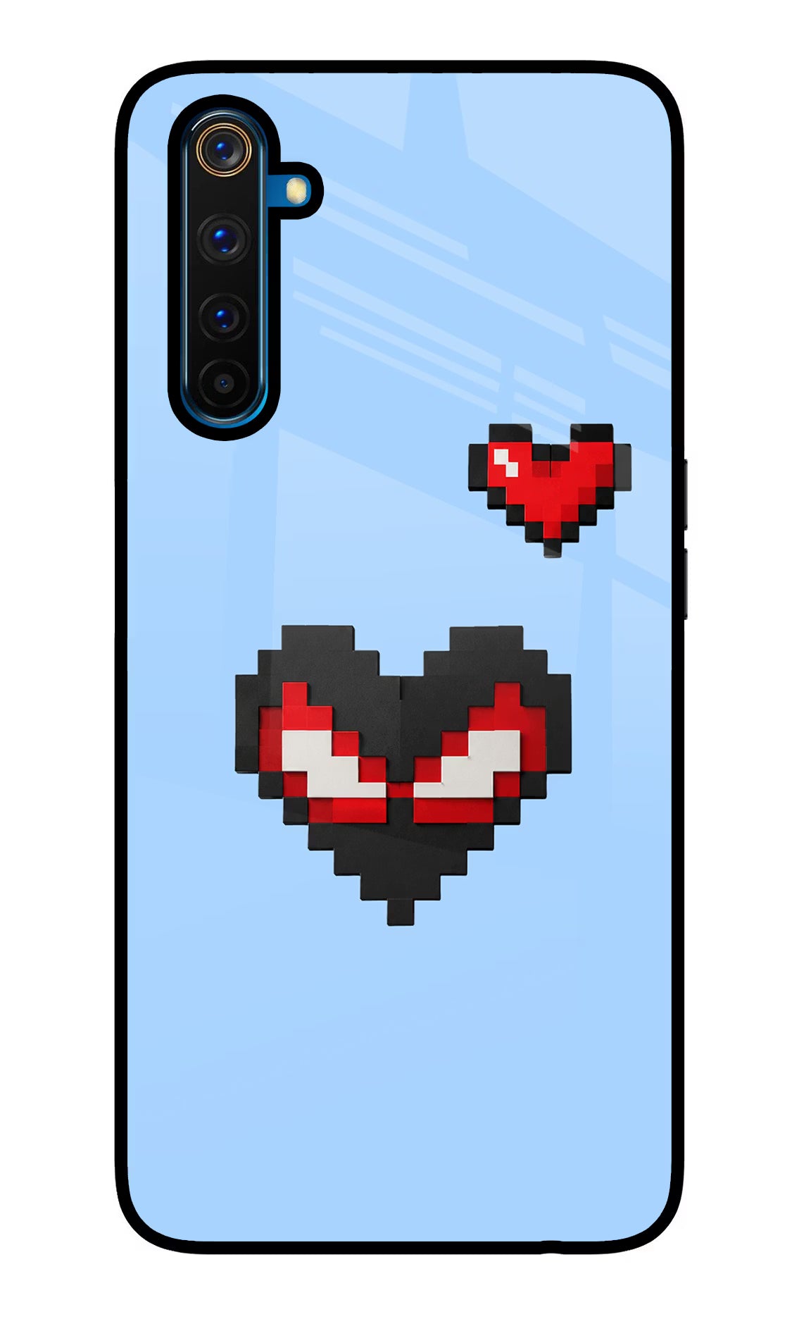Peter Heart Realme 6 Pro Glass Case