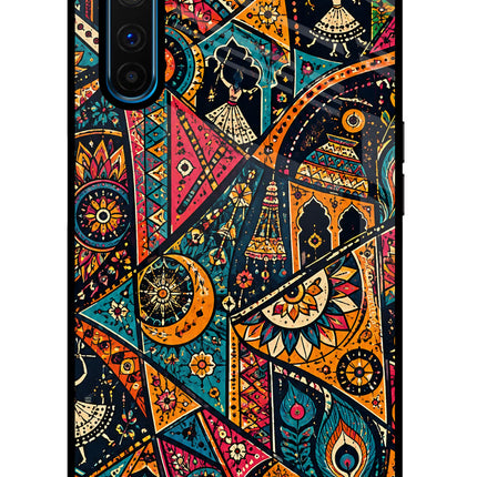 Folk Print Realme 6 Pro Glass Case