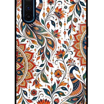 White Mayura Realme 6 Pro Glass Case