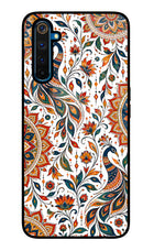 White Mayura Realme 6 Pro Glass Case