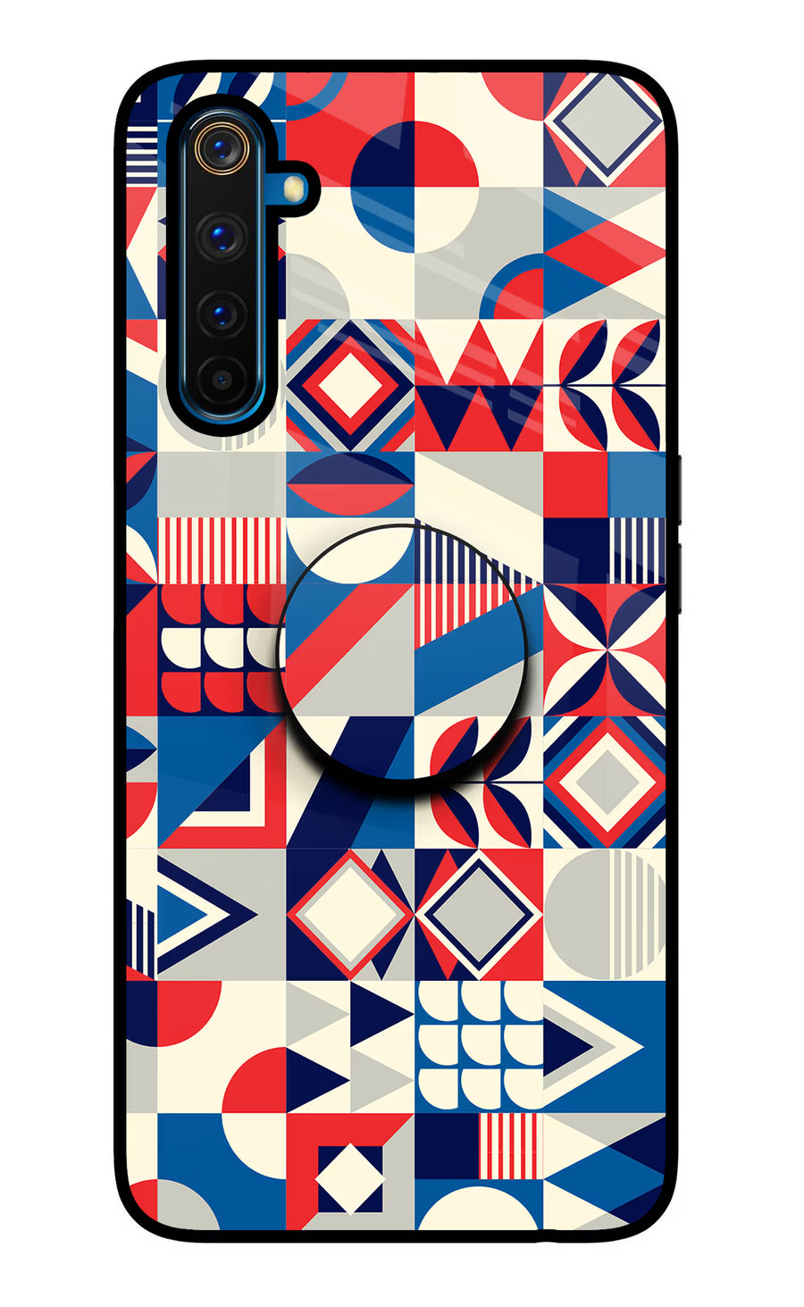 Colorful Pattern Realme 6 Pro Pop Case, Glass case