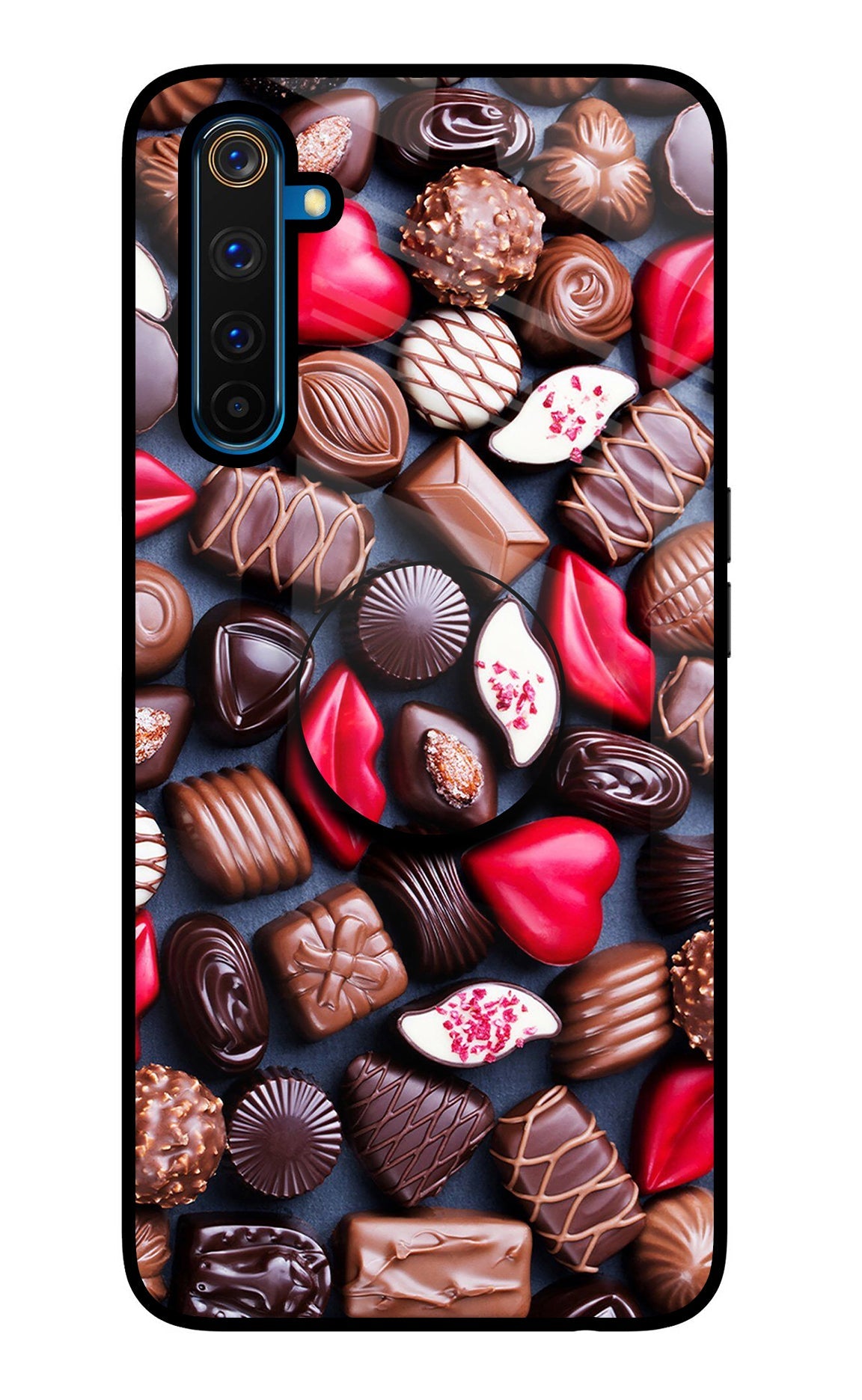 Chocolates Realme 6 Pro Glass Case