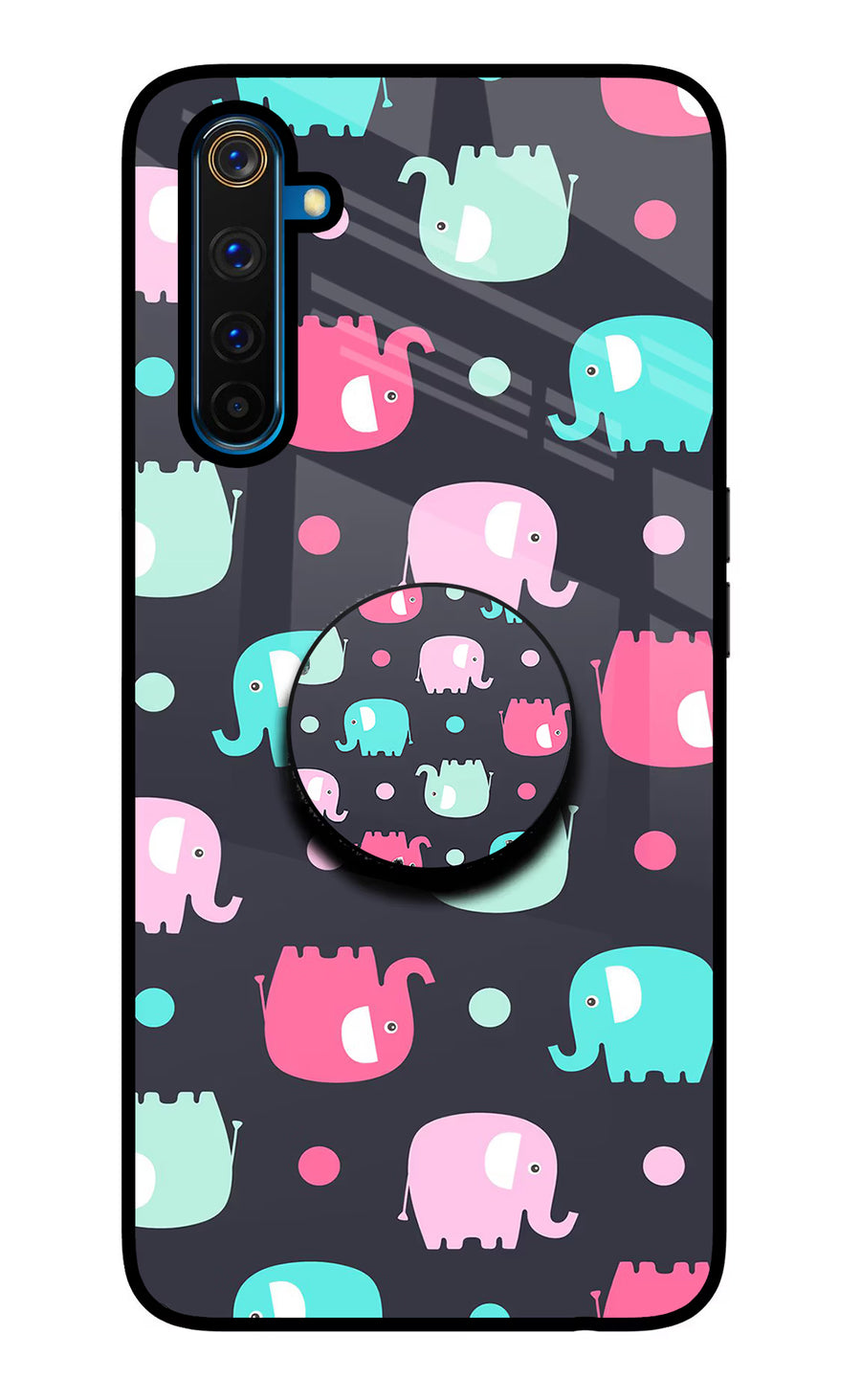Baby Elephants Realme 6 Pro Pop Case, Glass case