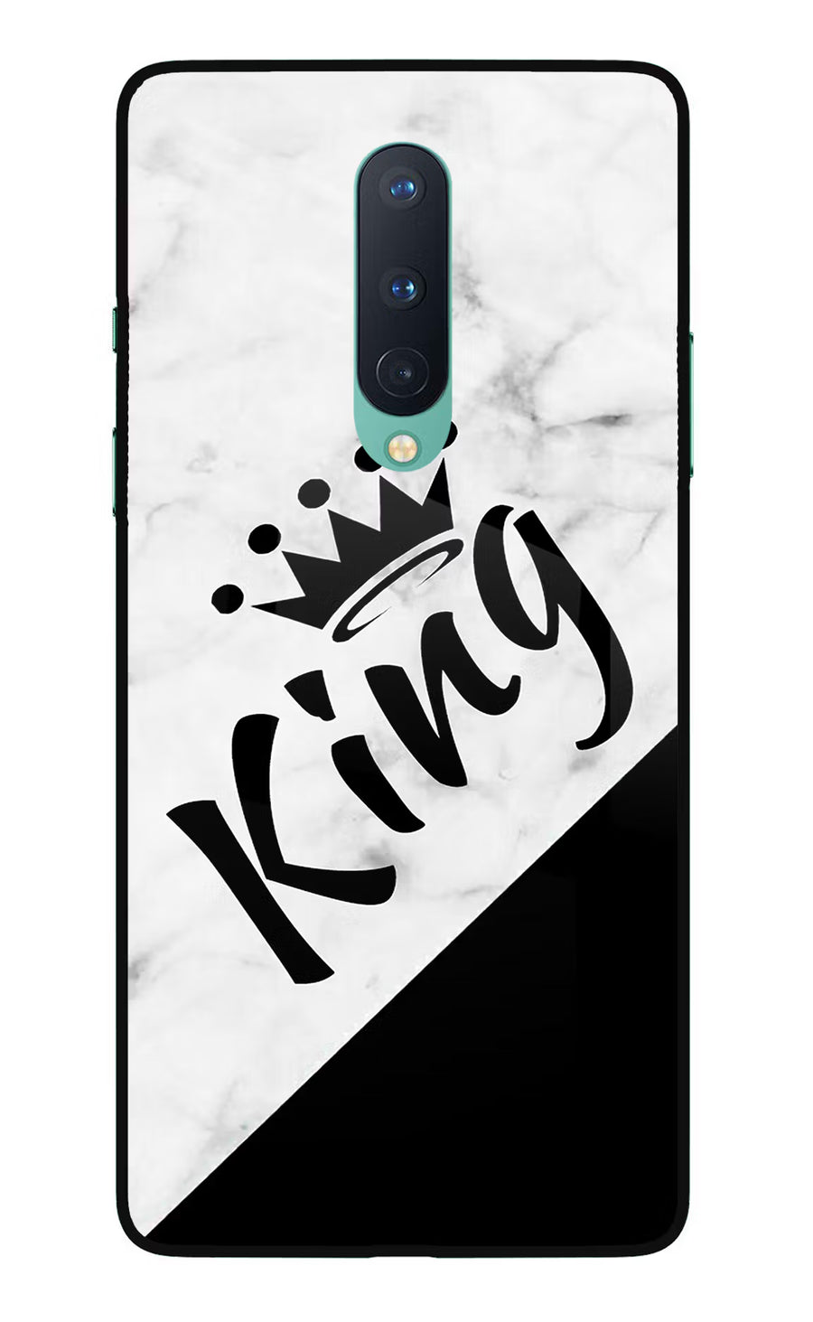King Oneplus 8 Back Cover, Glass case