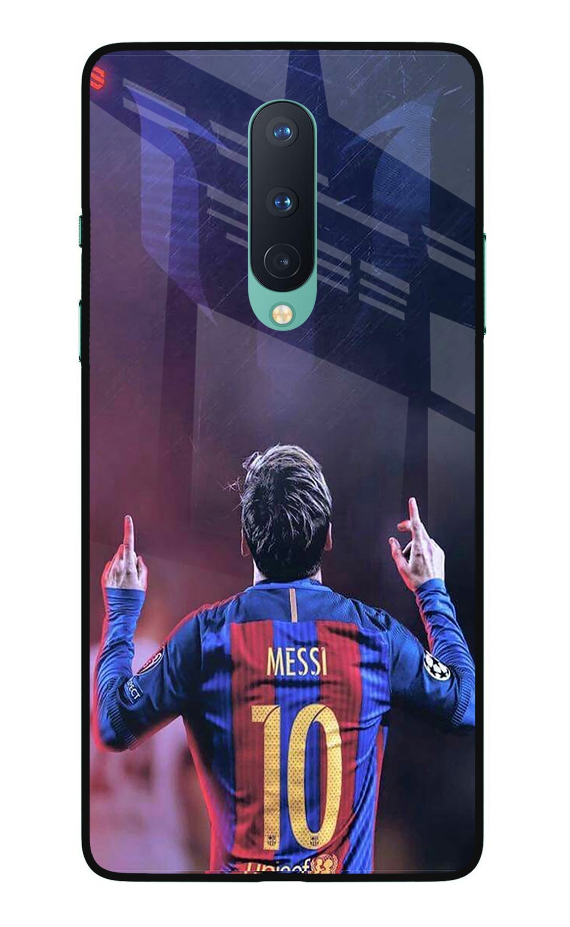 Messi Oneplus 8 Glass Case