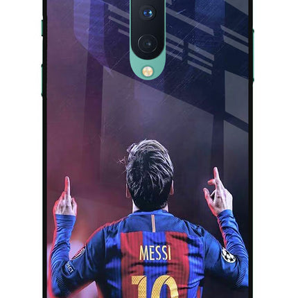 Messi Oneplus 8 Glass Case
