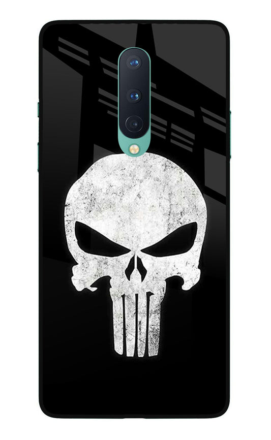 Punisher Skull Oneplus 8 Glass Case