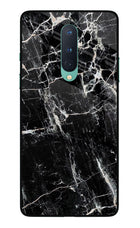 Black Marble Texture Oneplus 8 Glass Case
