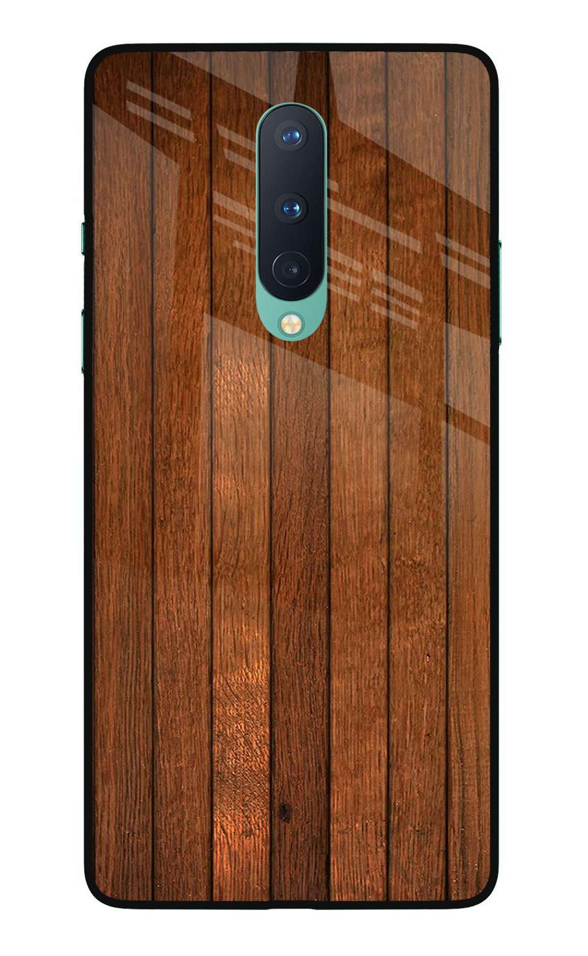 Wooden Artwork Bands Oneplus 8 Glass Case