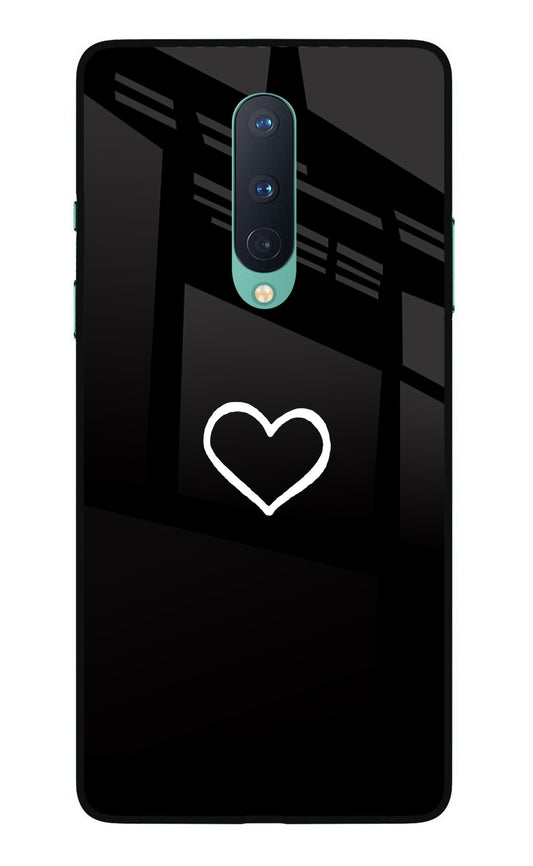 Heart Oneplus 8 Glass Case