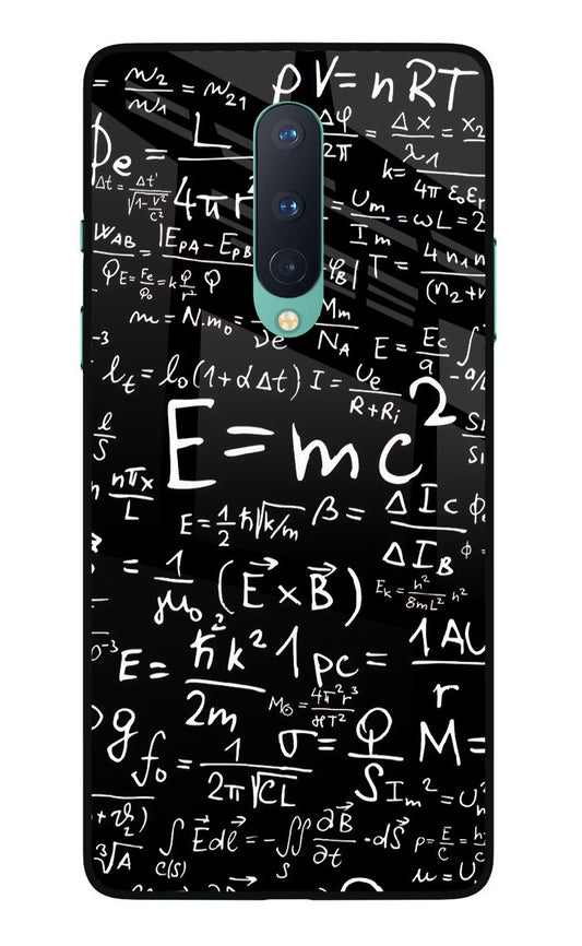 Physics Formula Oneplus 8 Glass Case