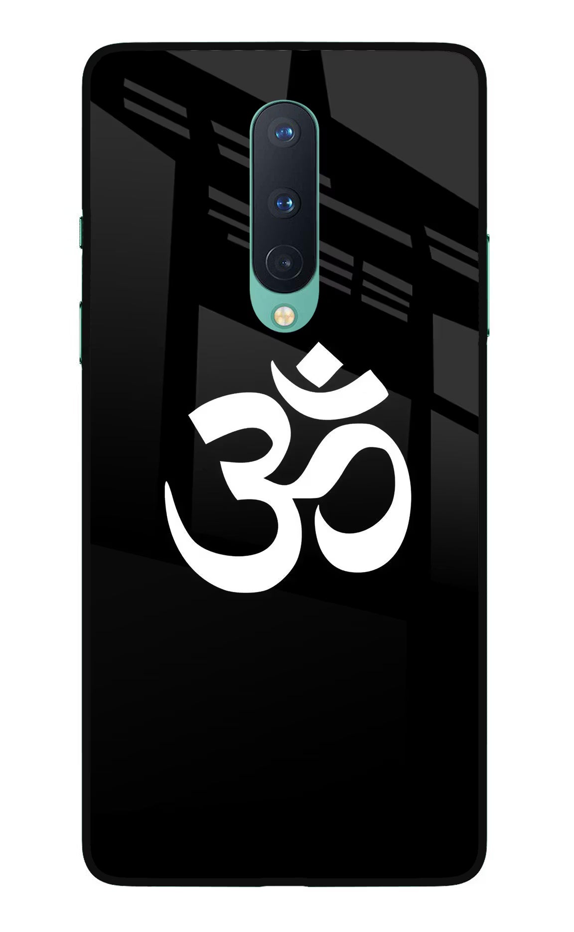 Om Oneplus 8 Glass Case Back Cover by Casekaro