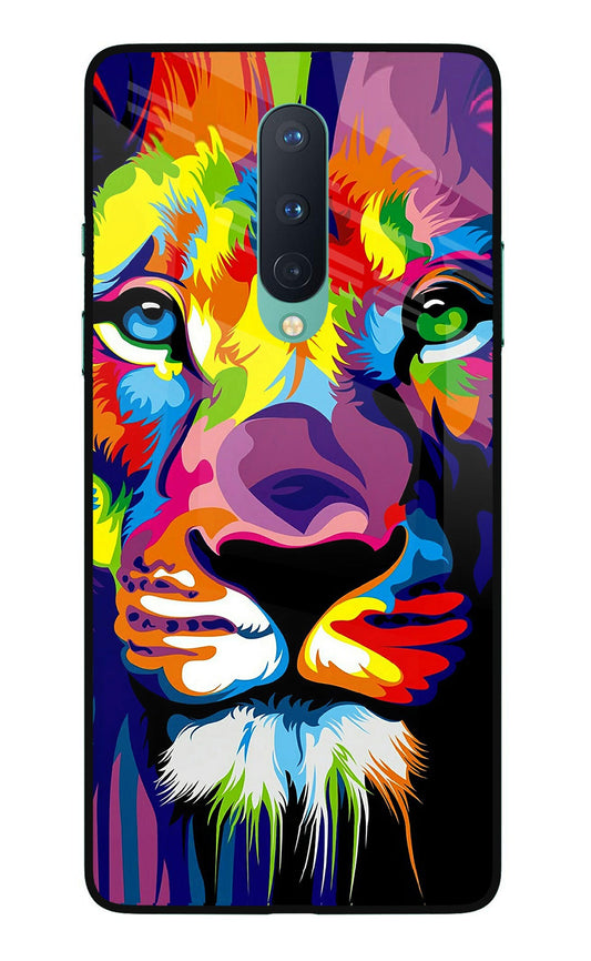 Lion Oneplus 8 Glass Case