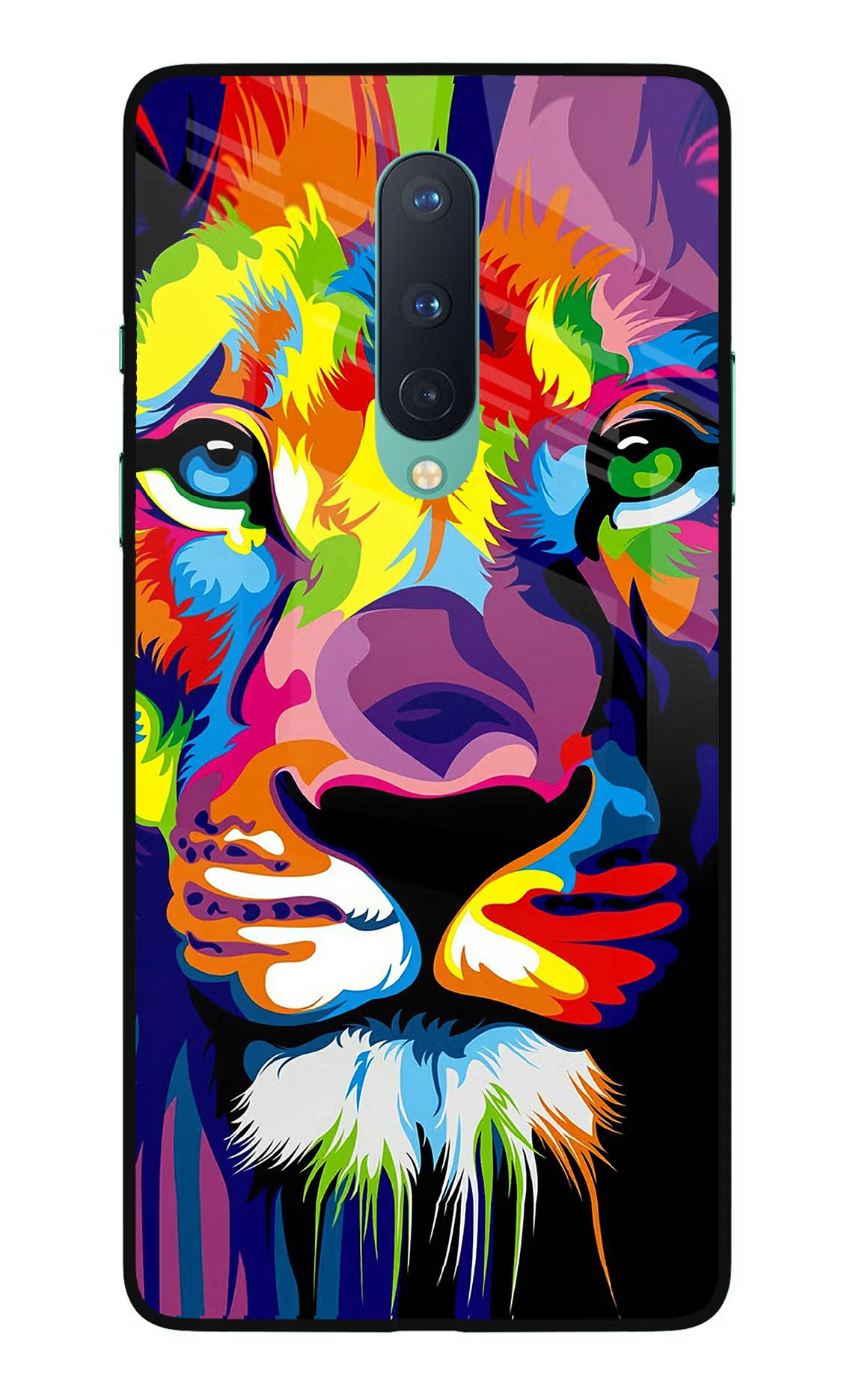 Lion Oneplus 8 Glass Case Back Cover by Casekaro