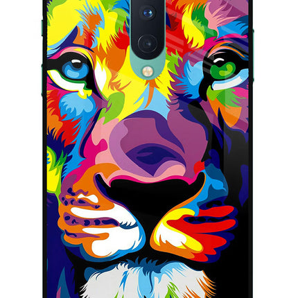 Lion Oneplus 8 Glass Case