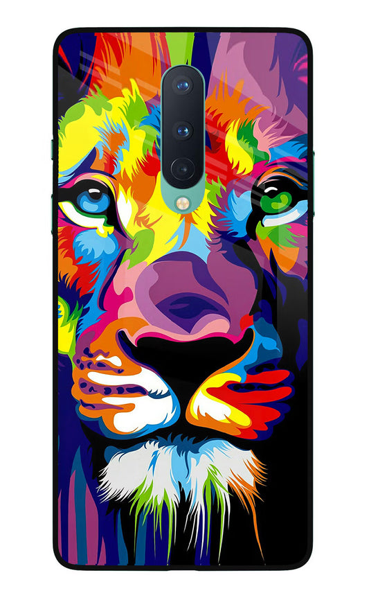 Lion Oneplus 8 Glass Case