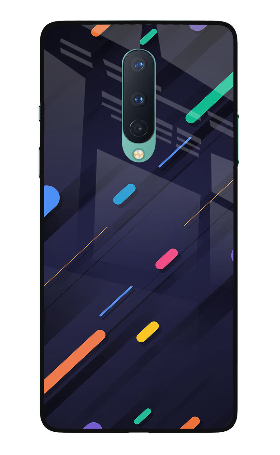 Abstract Design Oneplus 8 Back Cover, Glass case
