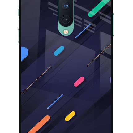 Abstract Design Oneplus 8 Glass Case