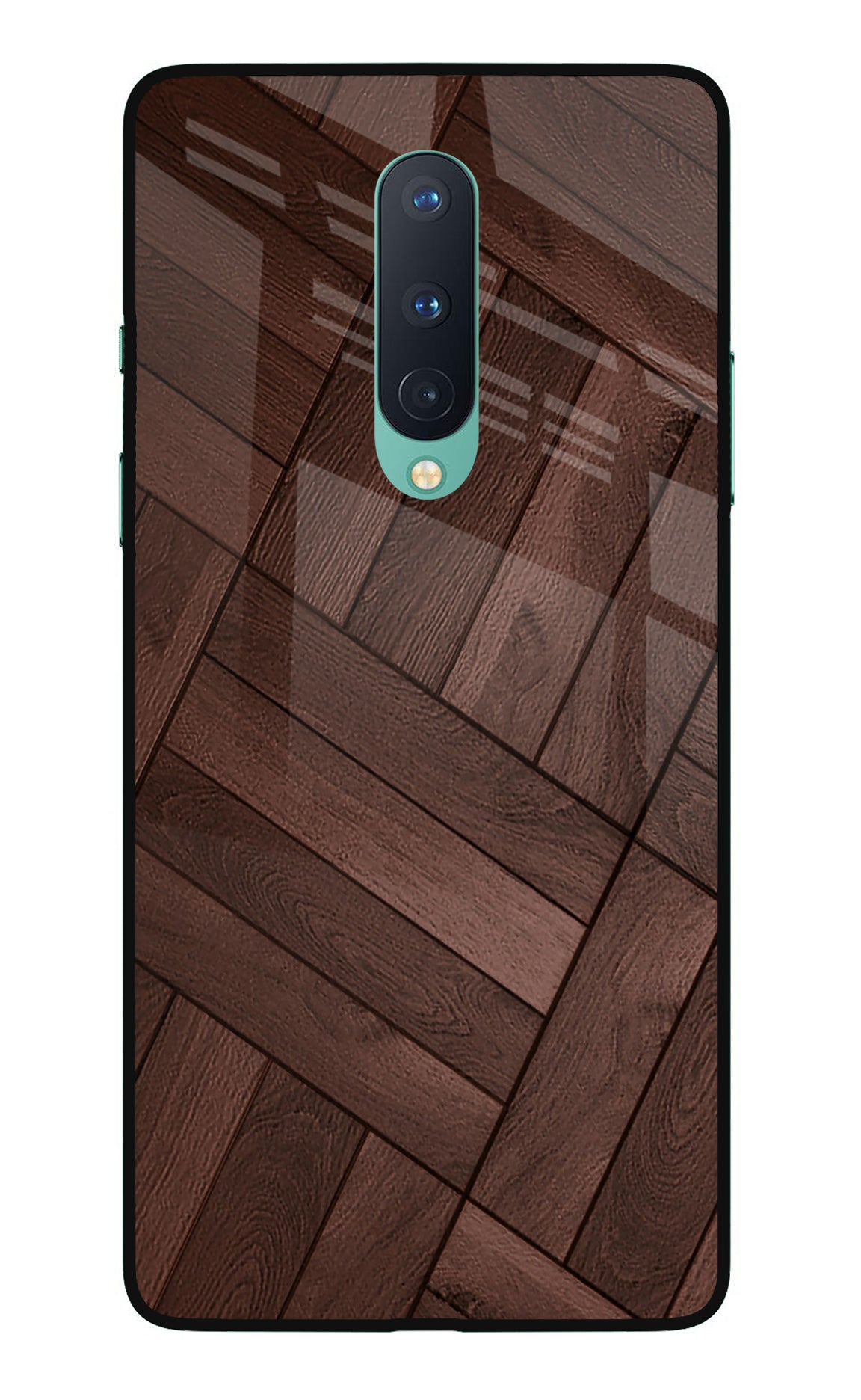Wooden Texture Design Oneplus 8 Glass Case
