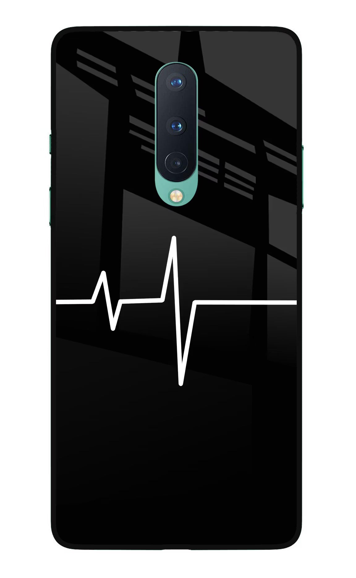 Heart Beats Oneplus 8 Glass Case Back Cover by Casekaro