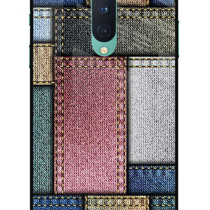 Multicolor Jeans Oneplus 8 Glass Case
