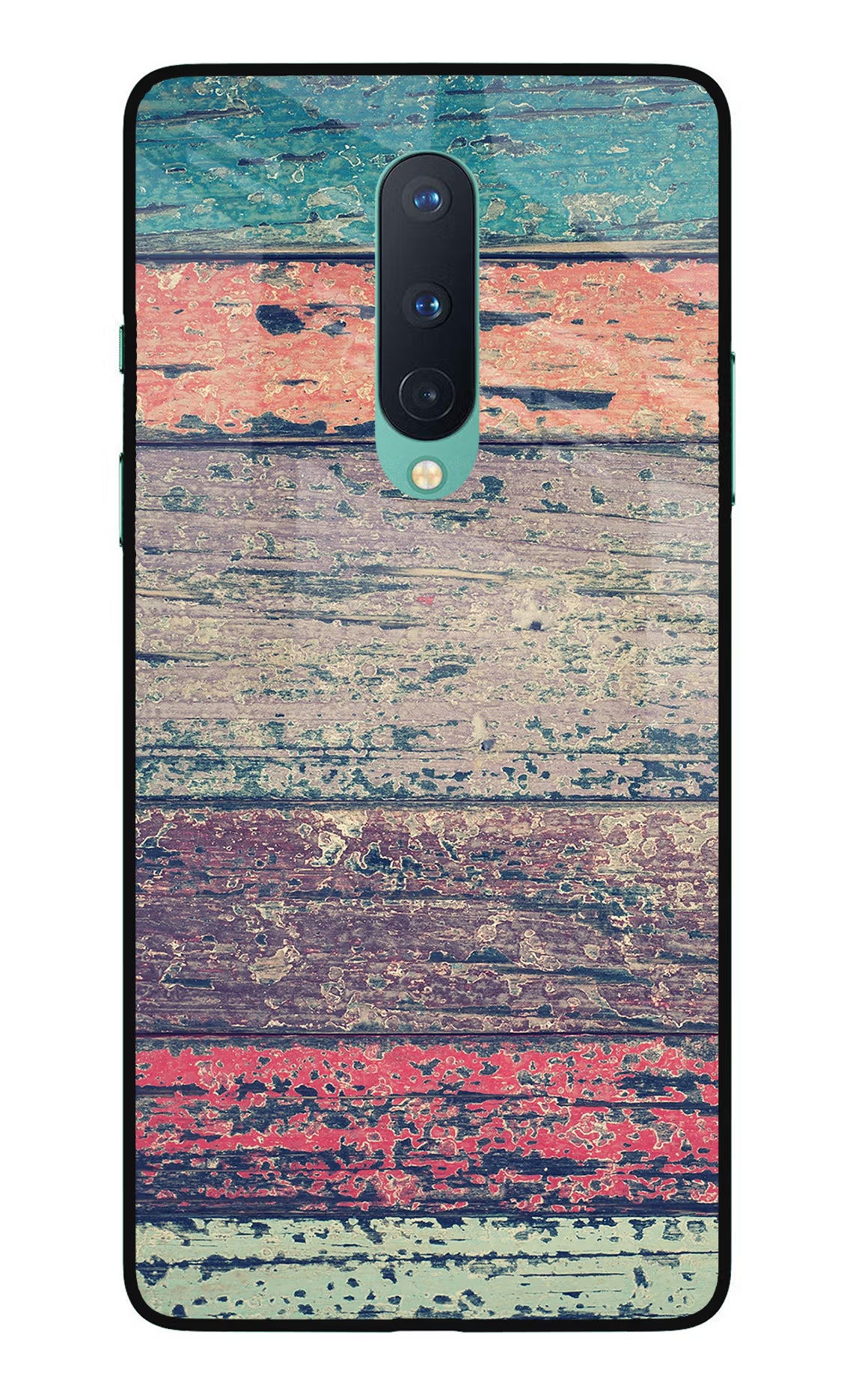 Colourful Wall Oneplus 8 Glass Case Back Cover by Casekaro