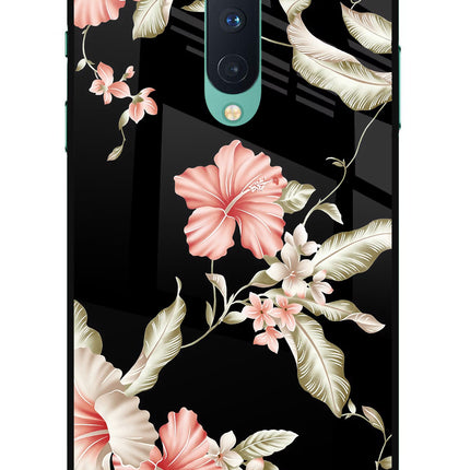 Flowers Oneplus 8 Glass Case