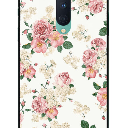 Flowers Oneplus 8 Glass Case