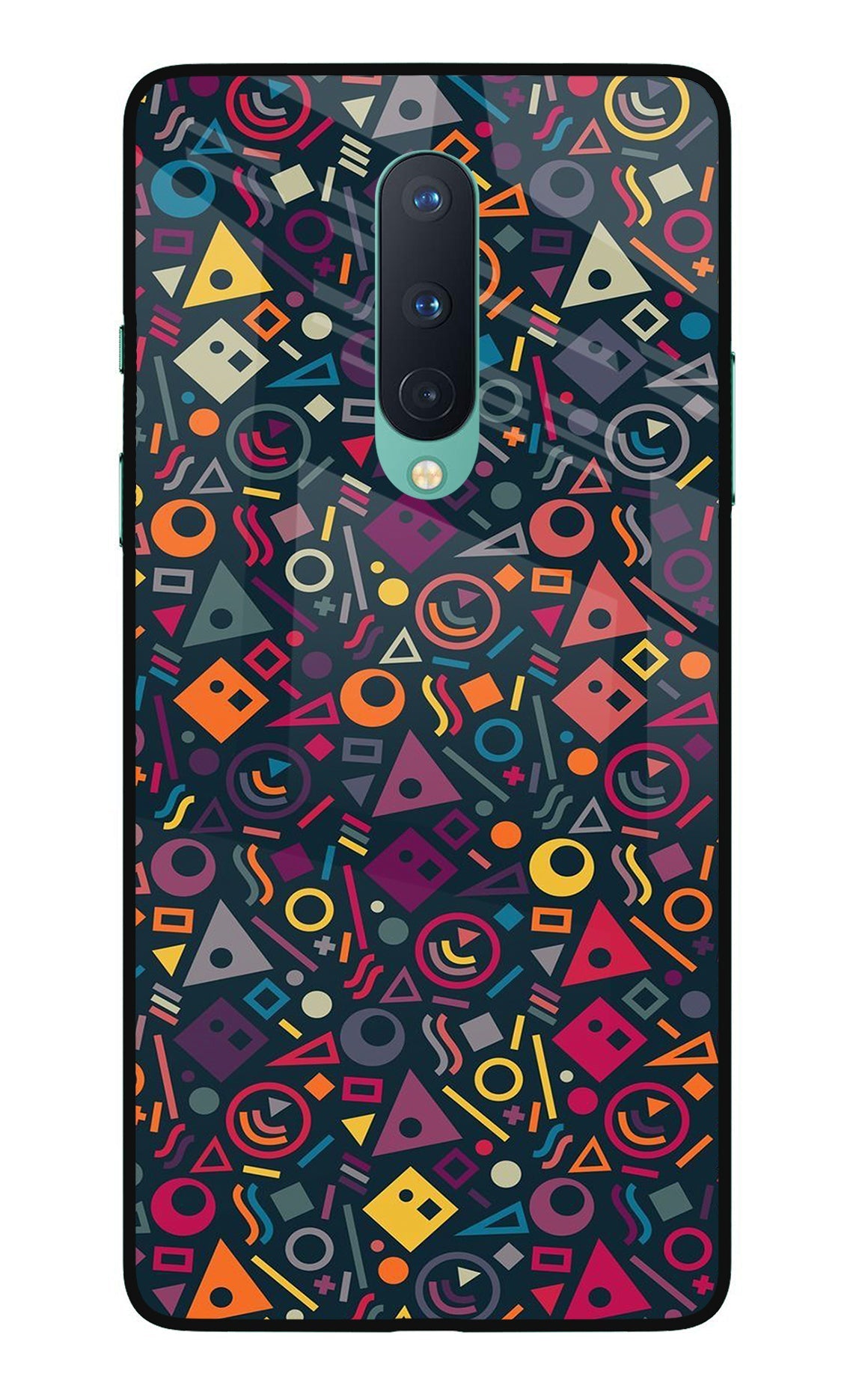 Geometric Abstract Oneplus 8 Glass Case