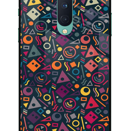 Geometric Abstract Oneplus 8 Glass Case