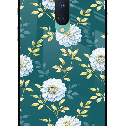 Flowers Oneplus 8 Glass Case