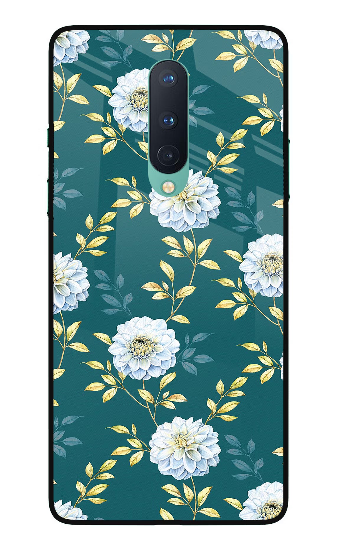 Flowers Oneplus 8 Glass Case