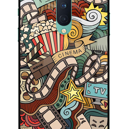 Cinema Abstract Oneplus 8 Glass Case