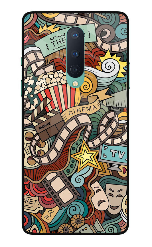 Cinema Abstract Oneplus 8 Glass Case