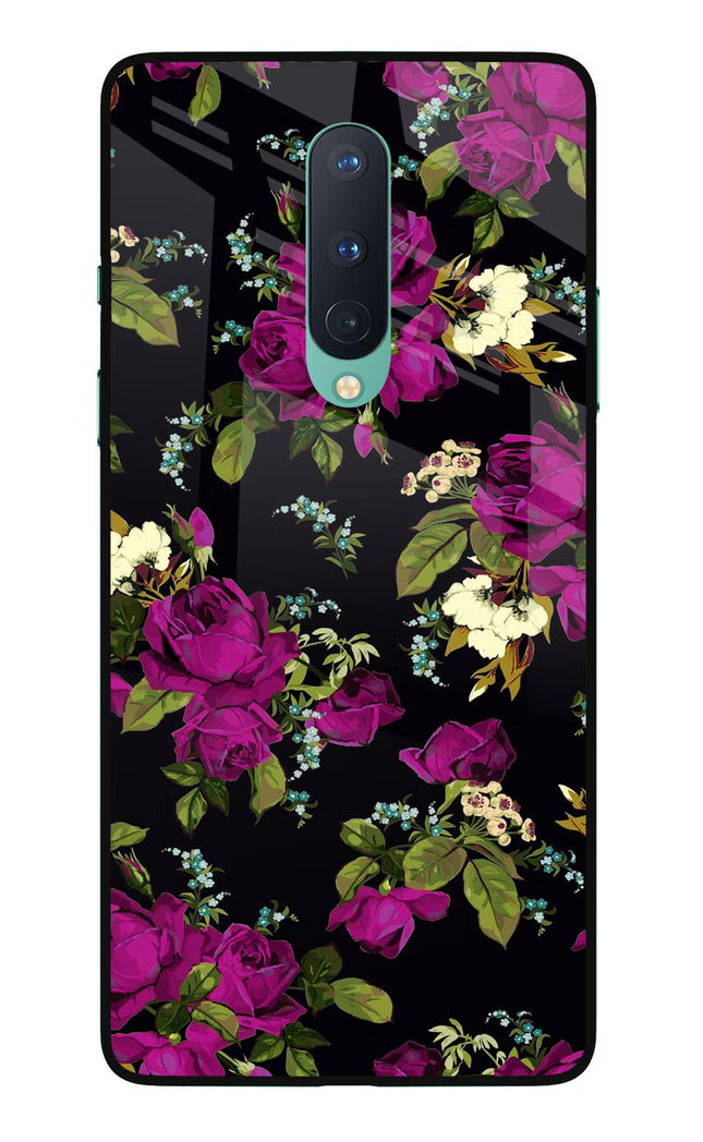 Flowers Oneplus 8 Glass Case