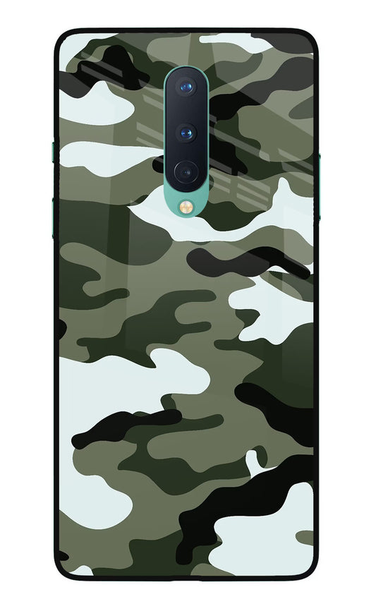 Camouflage Oneplus 8 Glass Case