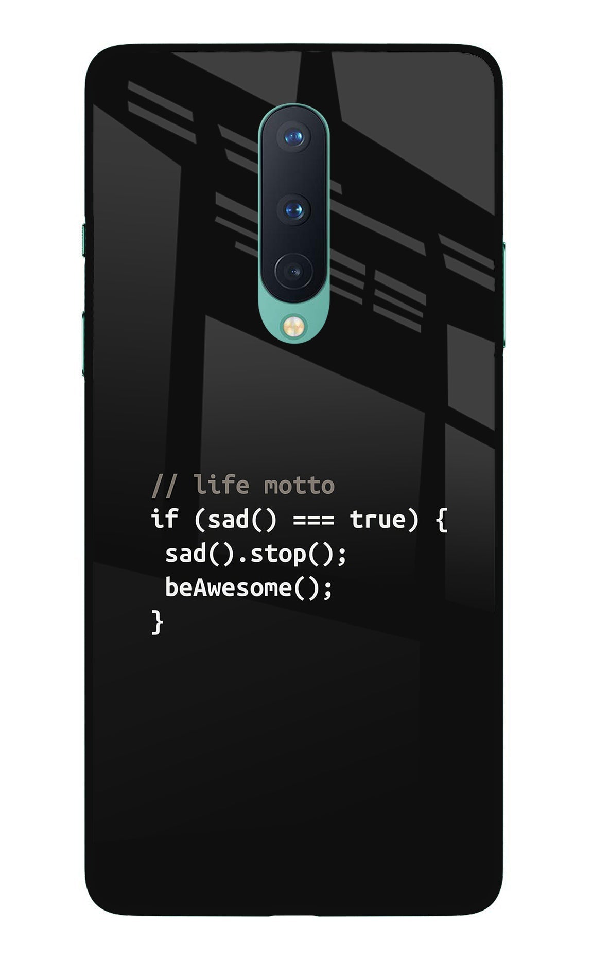 Life Motto Code Oneplus 8 Back Cover