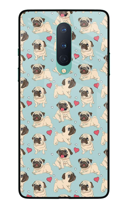 Pug Dog Oneplus 8 Glass Case