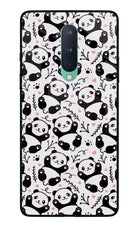 Cute Panda Oneplus 8 Glass Case