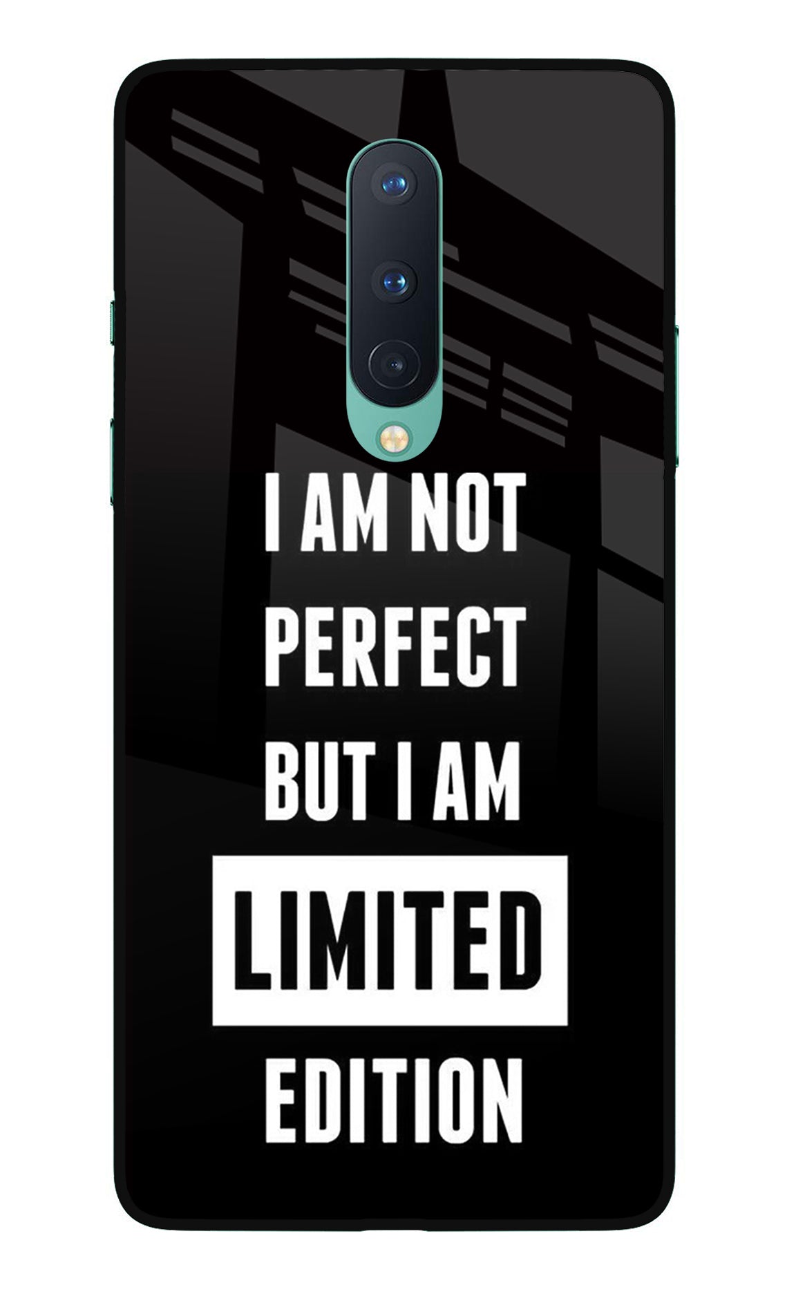 I Am Not Perfect But I Am Limited Edition Oneplus 8 Glass Case