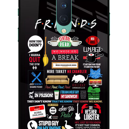 FRIENDS Oneplus 8 Glass Case