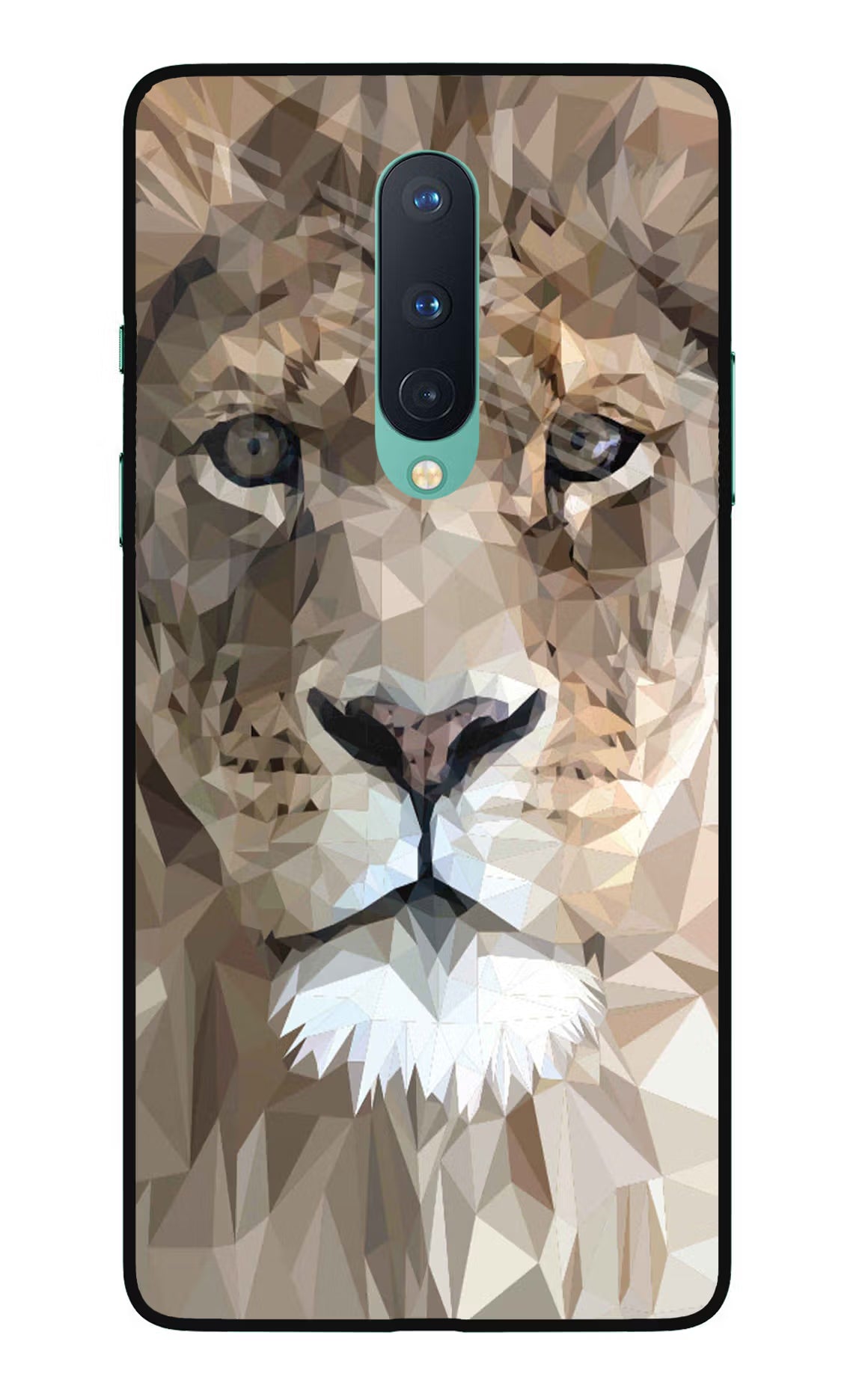 Lion Art Oneplus 8 Glass Case Back Cover by Casekaro
