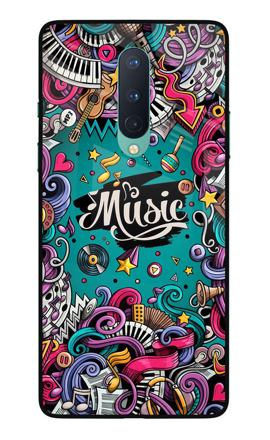 Music Graffiti Oneplus 8 Glass Case
