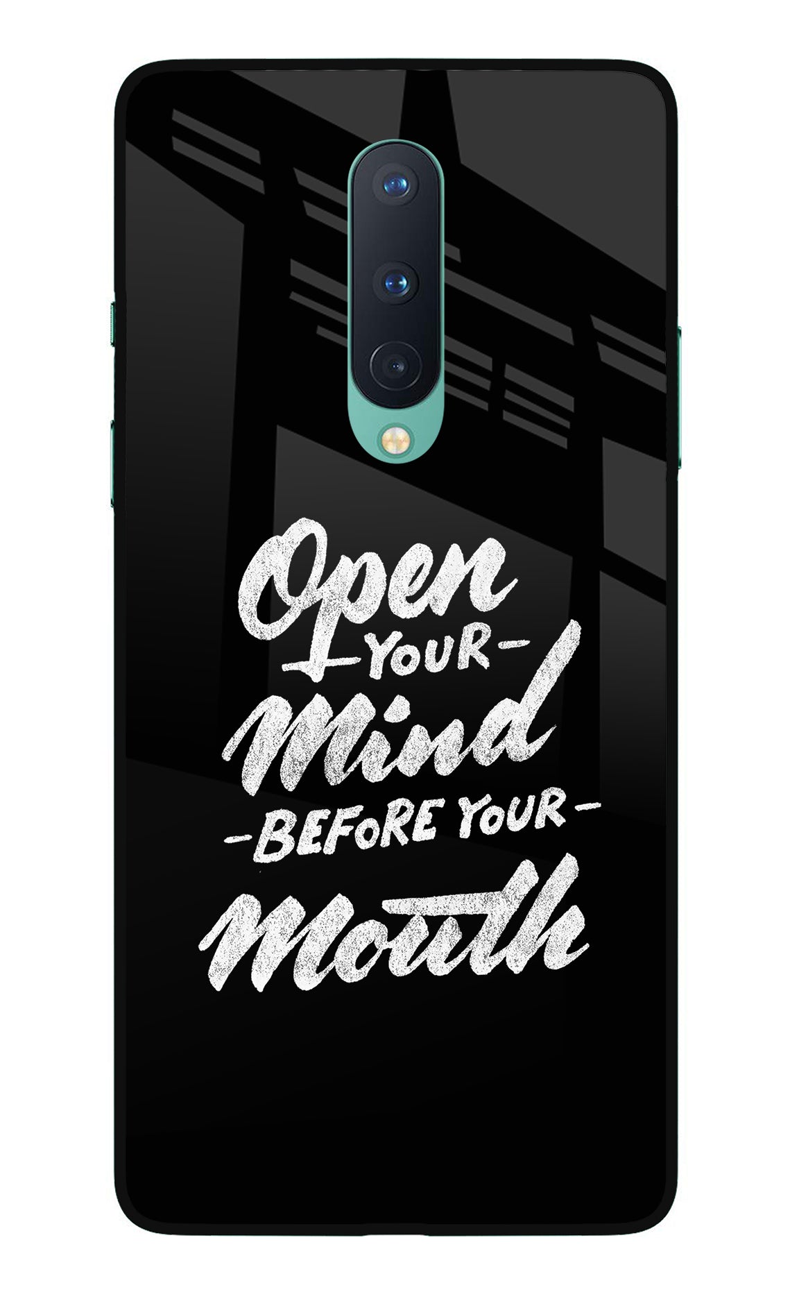 Open Your Mind Before Your Mouth Oneplus 8 Back Cover