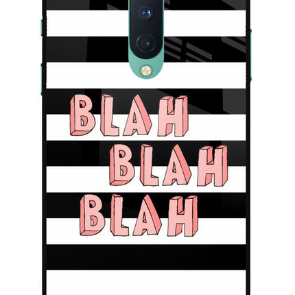 Blah Blah Blah Oneplus 8 Glass Case