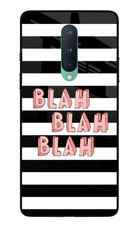 Blah Blah Blah Oneplus 8 Glass Case