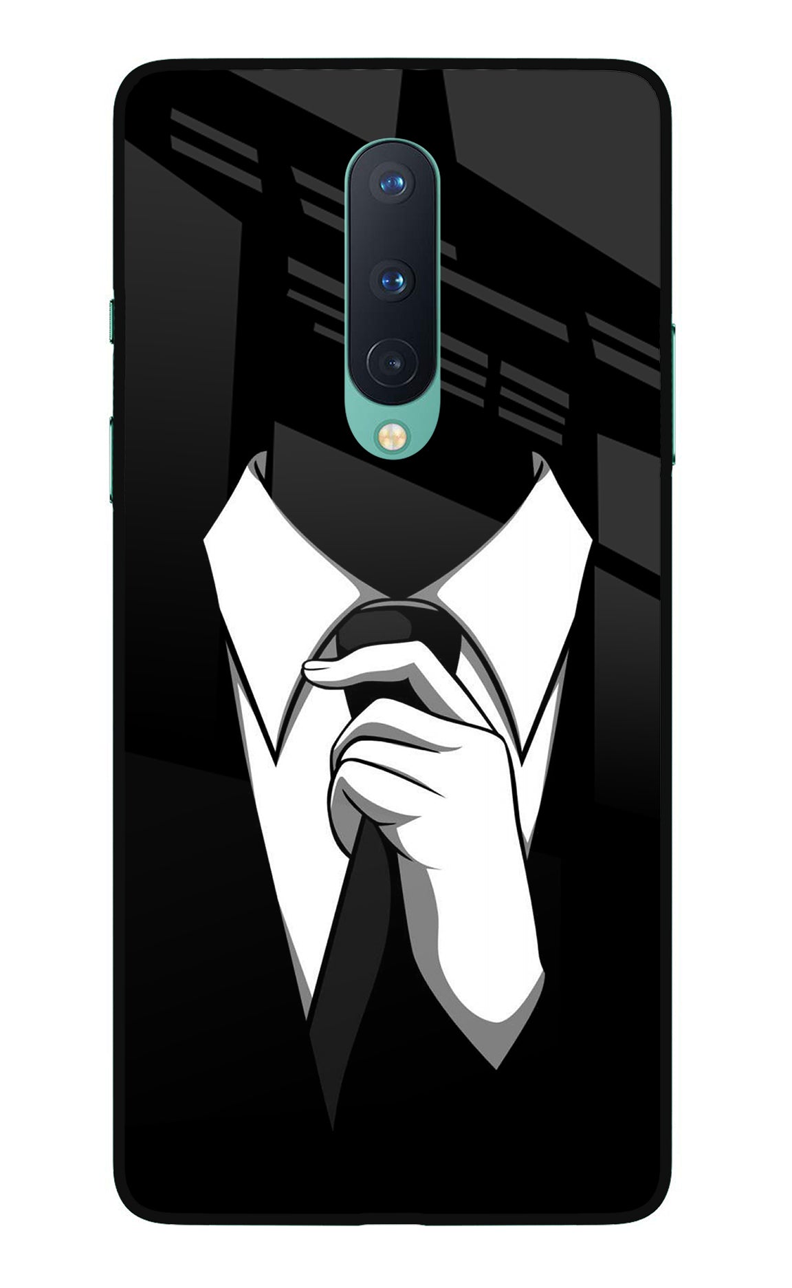 Black Tie Oneplus 8 Back Cover