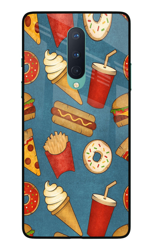 Foodie Oneplus 8 Glass Case