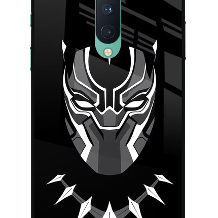 Black Panther Oneplus 8 Glass Case Back Cover by Casekaro
